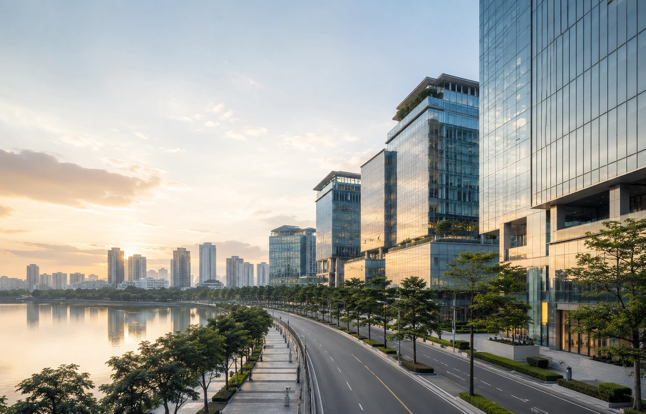 Modern office setting in Ha Noi
